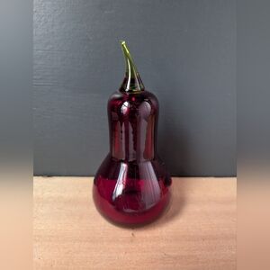 Vintage Viking Rainbow Glass Epic Pear